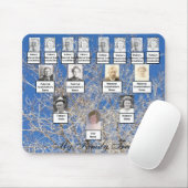 四世代の葉のない冬の家族の木の写真 マウスパッド (マウス)