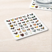 四九ローター スクエアペーパーコースター (アングル)