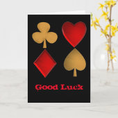 四人がスーツを着パーソナライズされたた カード (黄色い花)