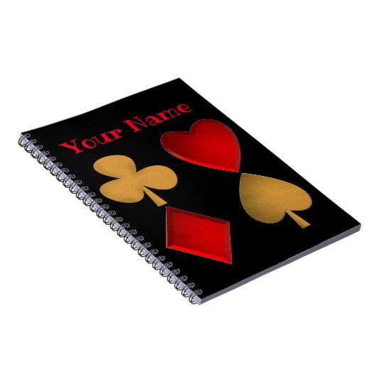 四人がスーツを着パーソナライズされたた ノートブック (右側)