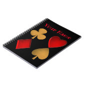 四人がスーツを着パーソナライズされたた ノートブック (左側)