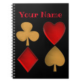 四人がスーツを着パーソナライズされたた ノートブック (正面)