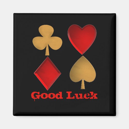 四人がスーツを着パーソナライズされたた マグネット (正面)