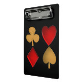 四人がスーツを着パーソナライズされたた ミニクリップボード (アングル2)