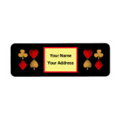 四人がスーツを着パーソナライズされたた ラベル (正面)