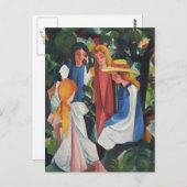 四人の少女達 ポストカード (正面/裏面)