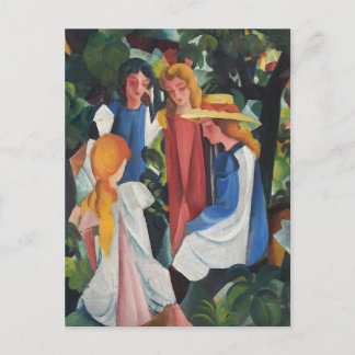 四人の少女達 ポストカード