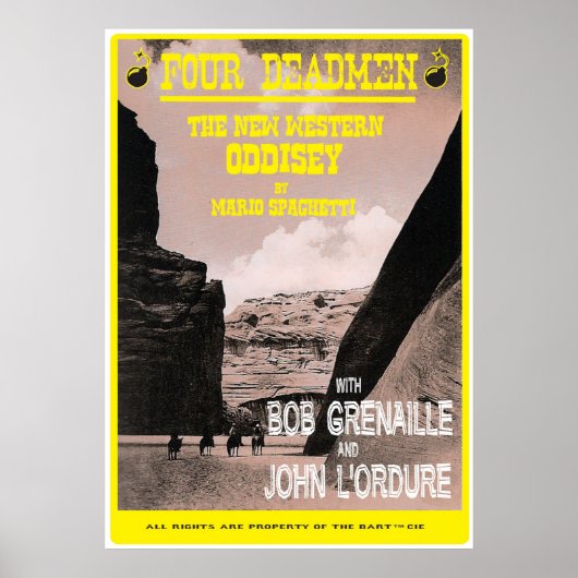 四人の死者 ポスター (正面)