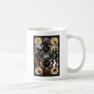 四作~各種ミュージカル楽器 コーヒーマグカップ