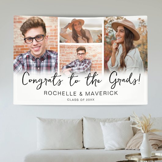 四写真共同卒業 横断幕