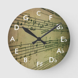 四分の一の時計の円 ラウンド壁時計