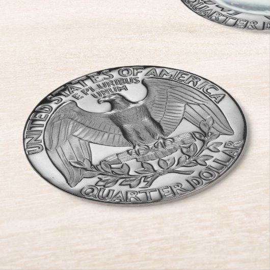 四分の一コースターの一定の尾 ラウンドペーパーコースター (アングル)