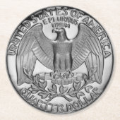 四分の一コースターの一定の尾 ラウンドペーパーコースター (正面)