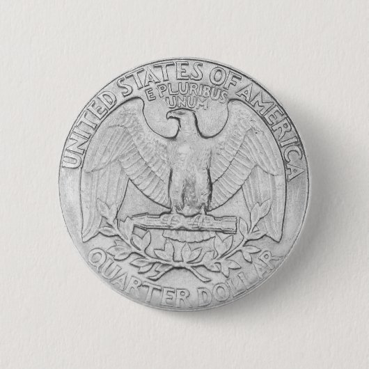 四分の一ボタン 缶バッジ (正面)