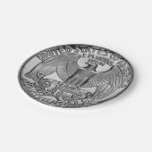 四分の一紙皿の尾 ペーパープレート (アングル)