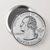 四分の一 缶バッジ (正面&裏面)