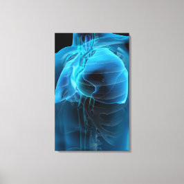 四分の三のハートと肺 キャンバスプリント