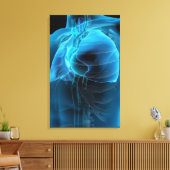 四分の三のハートと肺 キャンバスプリント (インサイチュ (リビング))