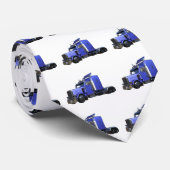 四分の三の眺めの金属半青のトラック ネクタイ (ロール)