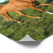 四分の馬を振り回す ポスター (角)