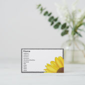 四分びきひまわり名刺 – 横 名刺 (スタンド正面)