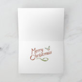 四分フランスののコーヒースタンドクリスマス シーズンカード (内部)