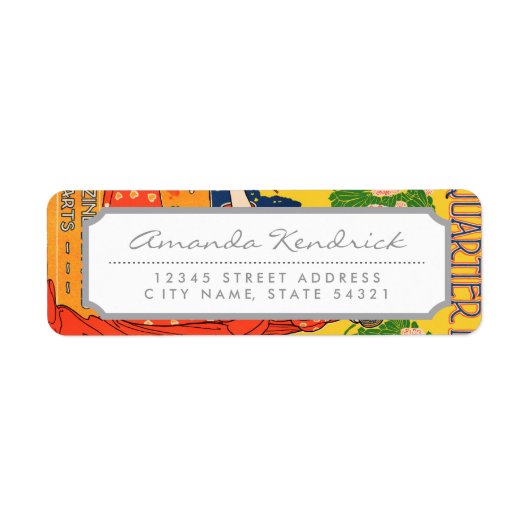 四分位ラテン語。アーツ専門雑誌 ラベル (正面)