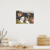 「四匹の子猫」ヴィンテージ ポスター (キッチン)