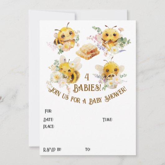 四匹の蜂の招待状 招待状 (正面)