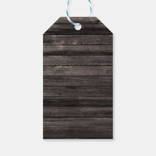 四十と素晴らしい素朴フローラ誕生日 ギフトタグ (裏面)