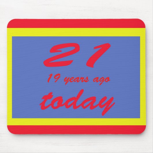 四十の誕生日 マウスパッド (正面)