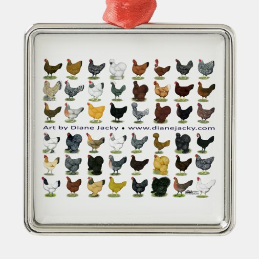 四十八雌鶏の広告宣伝 メタルオーナメント (正面)