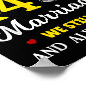 四十四周年結婚記念 ポスター (角)