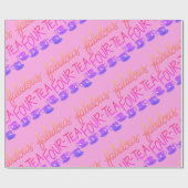 四十四茶40歳の誕生日ラッピング紙 ラッピングペーパー (フラット)