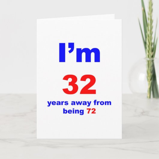 四十誕生日 カード (正面)