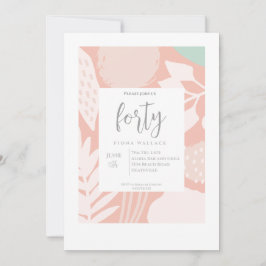 四十 |エレガント誕生日パーティの招待状 招待状