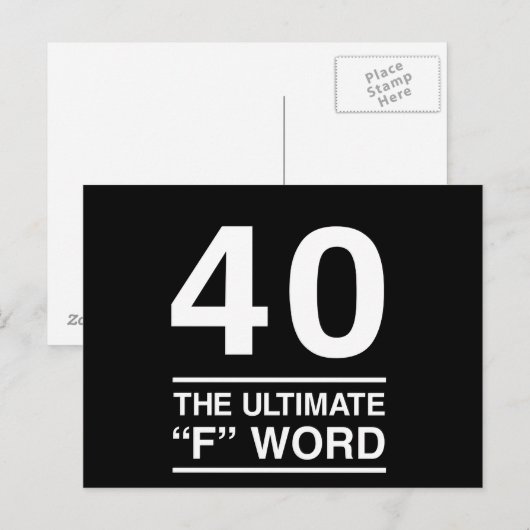 四十F語 ポストカード (正面/裏面)