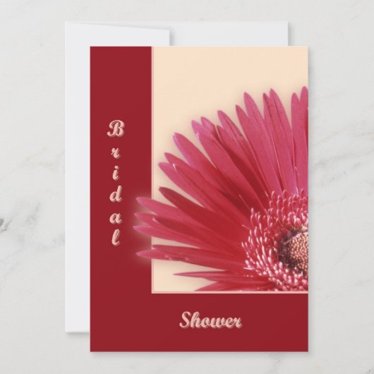 四半期デイジー 招待状 (正面)