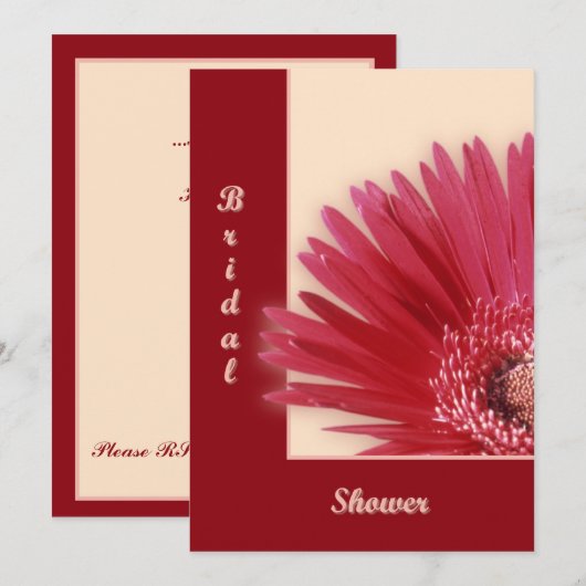 四半期デイジー 招待状 (正面/裏面)