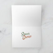 四半期フランスのコテージ季節のごあいさつカード シーズンカード (内部)