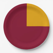 四半期ブロックカスタムパーティー紙プレート