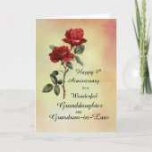 四周年孫娘バラ カード (正面)