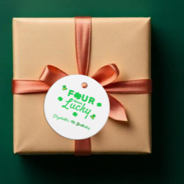 四回ラッキー4歳の誕生日 フェイバータグ