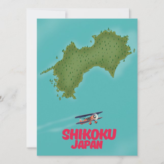 四国日本地図 (正面)