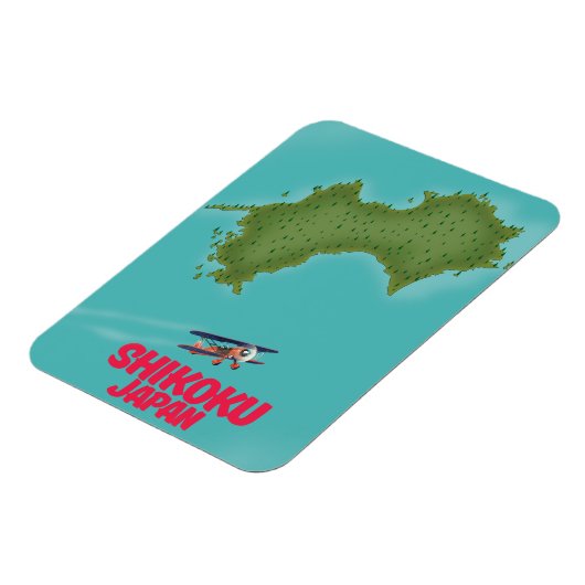 四国日本地図 マグネット (左側)