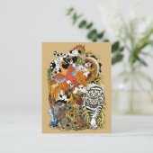 四天動物 ポストカード (スタンド正面)