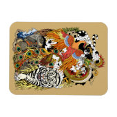 四天動物 マグネット (横)