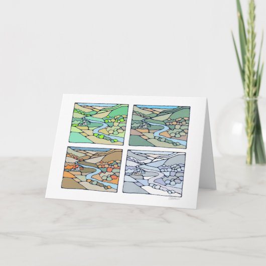 四季のグリーティングカード シーズンカード (正面)