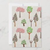 四季のテーマのバイオリンリサイタル招待状 招待状 (裏面)