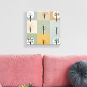 四季のミニマル表現 キャンバスプリント (インサイチュ (リビング))